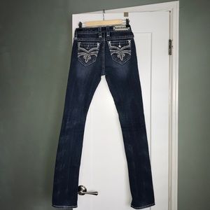 Rock Revival 27W35L mid rise straight jeans